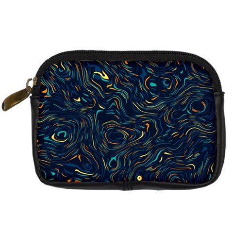 Colorful Abstract Pattern Creative Colorful Line Linear Background Digital Camera Leather Case from ArtsNow.com Front