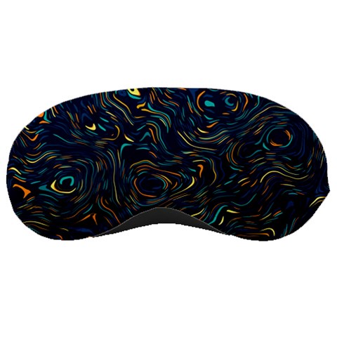 Colorful Abstract Pattern Creative Colorful Line Linear Background Sleeping Mask from ArtsNow.com Front