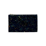 Colorful Abstract Pattern Creative Colorful Line Linear Background Cosmetic Bag (Small)