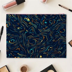 Colorful Abstract Pattern Creative Colorful Line Linear Background Cosmetic Bag (XL) from ArtsNow.com Back