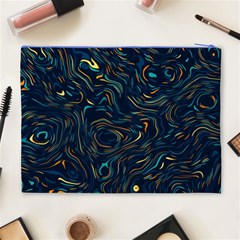 Colorful Abstract Pattern Creative Colorful Line Linear Background Cosmetic Bag (XL) from ArtsNow.com Back