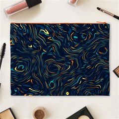 Colorful Abstract Pattern Creative Colorful Line Linear Background Cosmetic Bag (XL) from ArtsNow.com Back
