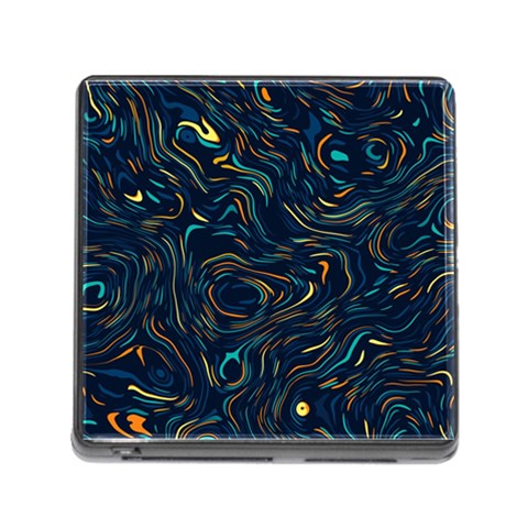 Colorful Abstract Pattern Creative Colorful Line Linear Background Memory Card Reader (Square 5 Slot) from ArtsNow.com Front