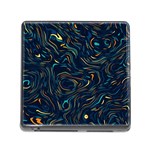 Colorful Abstract Pattern Creative Colorful Line Linear Background Memory Card Reader (Square 5 Slot)