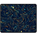 Colorful Abstract Pattern Creative Colorful Line Linear Background Fleece Blanket (Medium)