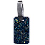 Colorful Abstract Pattern Creative Colorful Line Linear Background Luggage Tag (two sides)