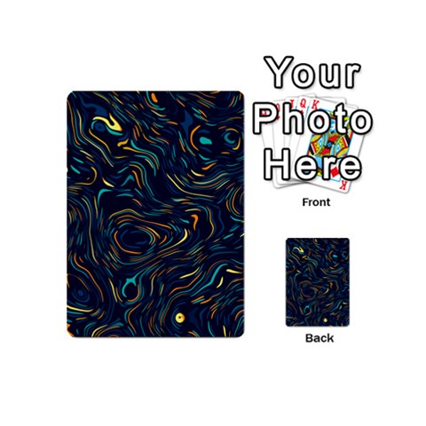 Colorful Abstract Pattern Creative Colorful Line Linear Background Playing Cards 54 Designs (Mini) from ArtsNow.com Back