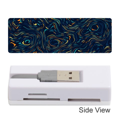 Colorful Abstract Pattern Creative Colorful Line Linear Background Memory Card Reader (Stick) from ArtsNow.com Front