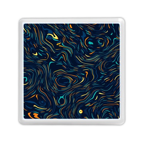Colorful Abstract Pattern Creative Colorful Line Linear Background Memory Card Reader (Square) from ArtsNow.com Front