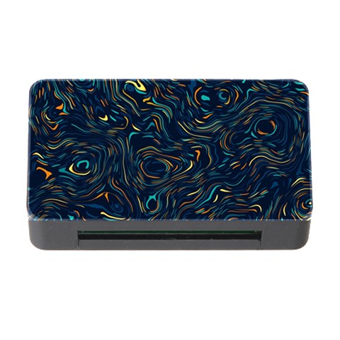 Colorful Abstract Pattern Creative Colorful Line Linear Background Memory Card Reader with CF from ArtsNow.com Front