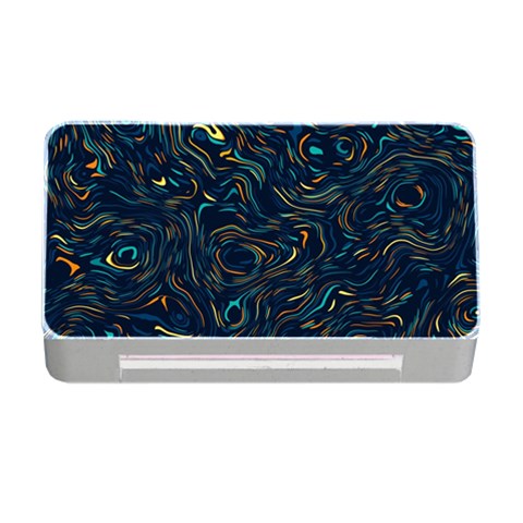 Colorful Abstract Pattern Creative Colorful Line Linear Background Memory Card Reader with CF from ArtsNow.com Front