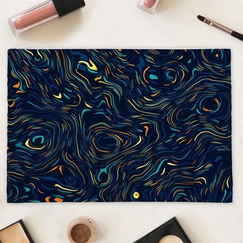 Colorful Abstract Pattern Creative Colorful Line Linear Background Cosmetic Bag (XXL) from ArtsNow.com Front