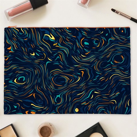 Colorful Abstract Pattern Creative Colorful Line Linear Background Cosmetic Bag (XXL) from ArtsNow.com Front