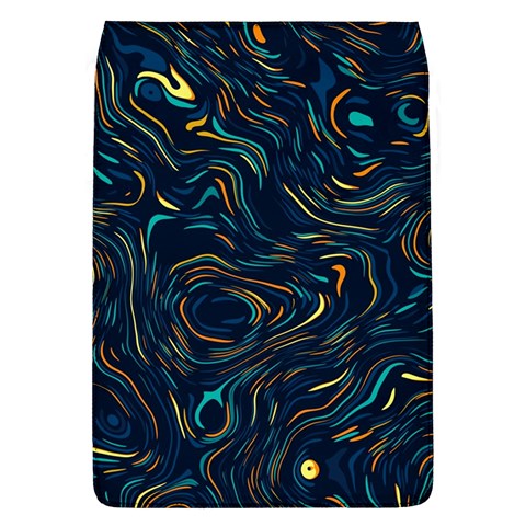 Colorful Abstract Pattern Creative Colorful Line Linear Background Removable Flap Cover (L) from ArtsNow.com Front