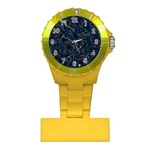 Colorful Abstract Pattern Creative Colorful Line Linear Background Plastic Nurses Watch from ArtsNow.com Front