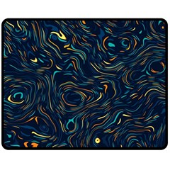 Colorful Abstract Pattern Creative Colorful Line Linear Background Two Sides Fleece Blanket (Medium) from ArtsNow.com 58.8 x47.4  Blanket Front