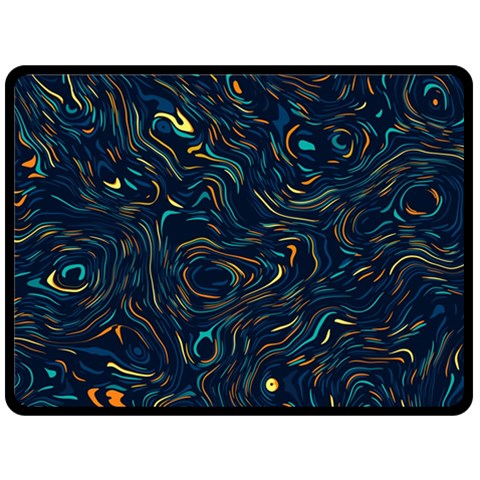 Colorful Abstract Pattern Creative Colorful Line Linear Background Two Sides Fleece Blanket (Large) from ArtsNow.com 80 x60  Blanket Back