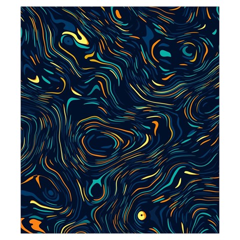 Colorful Abstract Pattern Creative Colorful Line Linear Background Drawstring Pouch (Small) from ArtsNow.com Back