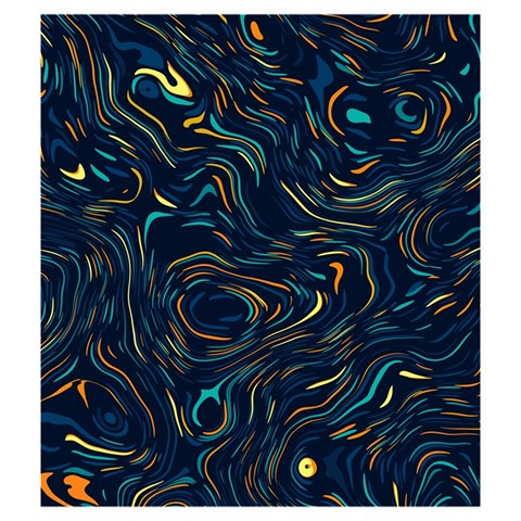 Colorful Abstract Pattern Creative Colorful Line Linear Background Drawstring Pouch (Medium) from ArtsNow.com Back