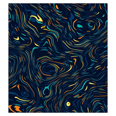 Colorful Abstract Pattern Creative Colorful Line Linear Background Drawstring Pouch (Large) from ArtsNow.com Back
