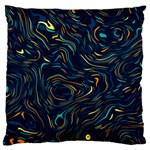 Colorful Abstract Pattern Creative Colorful Line Linear Background Large Premium Plush Fleece Cushion Case (Two Sides)