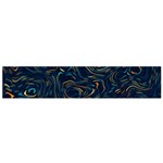 Colorful Abstract Pattern Creative Colorful Line Linear Background Small Premium Plush Fleece Scarf