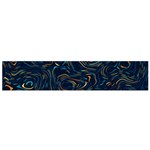 Colorful Abstract Pattern Creative Colorful Line Linear Background Small Premium Plush Fleece Scarf