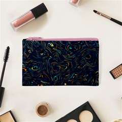 Colorful Abstract Pattern Creative Colorful Line Linear Background Cosmetic Bag (XS) from ArtsNow.com Front