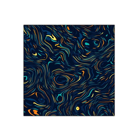 Colorful Abstract Pattern Creative Colorful Line Linear Background Satin Bandana Scarf 22  x 22  from ArtsNow.com Front