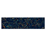 Colorful Abstract Pattern Creative Colorful Line Linear Background Oblong Satin Scarf (16  x 60 )