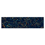 Colorful Abstract Pattern Creative Colorful Line Linear Background Oblong Satin Scarf (16  x 60 )