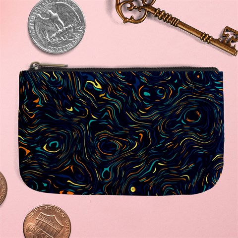 Colorful Abstract Pattern Creative Colorful Line Linear Background Large Coin Purse from ArtsNow.com Front