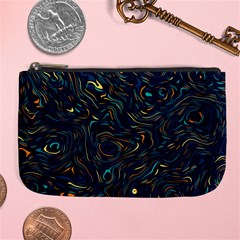 Colorful Abstract Pattern Creative Colorful Line Linear Background Large Coin Purse from ArtsNow.com Front