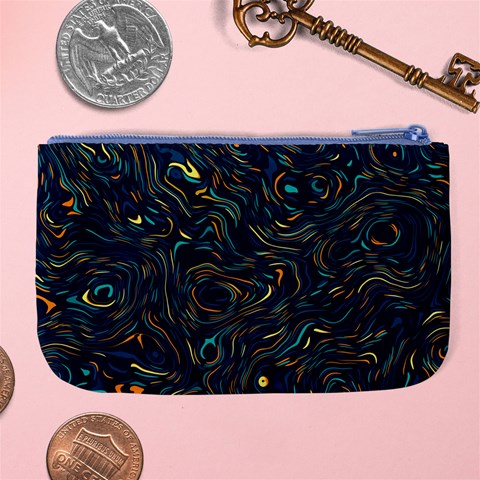 Colorful Abstract Pattern Creative Colorful Line Linear Background Large Coin Purse from ArtsNow.com Back
