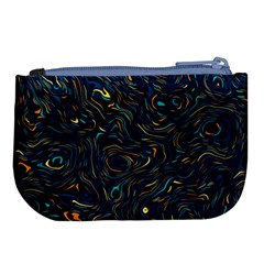 Colorful Abstract Pattern Creative Colorful Line Linear Background Large Coin Purse from ArtsNow.com Back