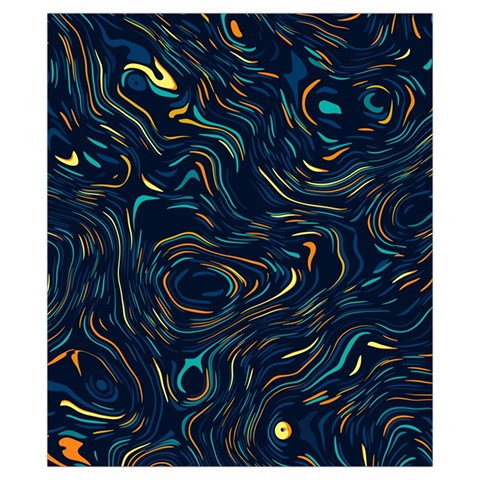 Colorful Abstract Pattern Creative Colorful Line Linear Background Drawstring Pouch (XS) from ArtsNow.com Front