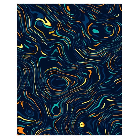 Colorful Abstract Pattern Creative Colorful Line Linear Background Drawstring Pouch (XL) from ArtsNow.com Front
