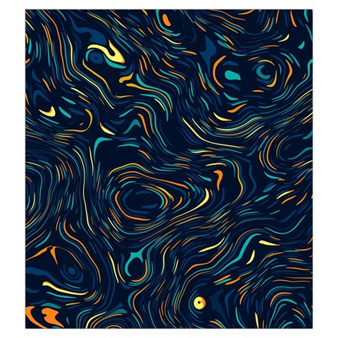 Colorful Abstract Pattern Creative Colorful Line Linear Background Drawstring Pouch (2XL) from ArtsNow.com Back