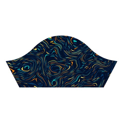 Colorful Abstract Pattern Creative Colorful Line Linear Background Cotton Crop Top from ArtsNow.com Left Sleeve