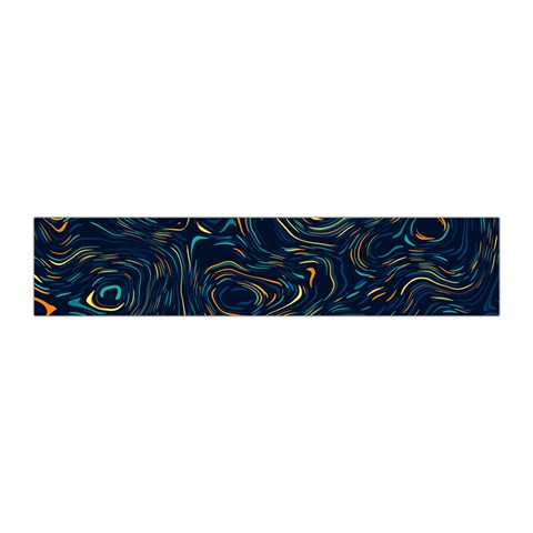 Colorful Abstract Pattern Creative Colorful Line Linear Background Pleated Skirt from ArtsNow.com Waist Band