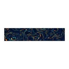 Colorful Abstract Pattern Creative Colorful Line Linear Background Pleated Skirt from ArtsNow.com Waist Band