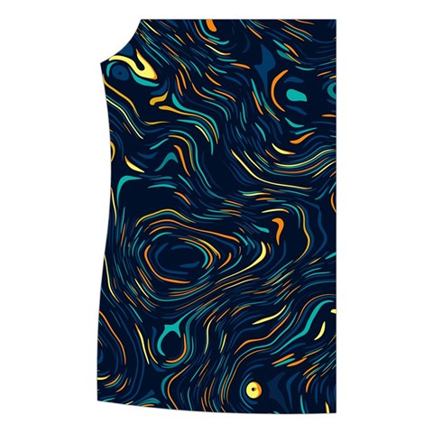 Colorful Abstract Pattern Creative Colorful Line Linear Background Women s Button Up Vest from ArtsNow.com Front Right