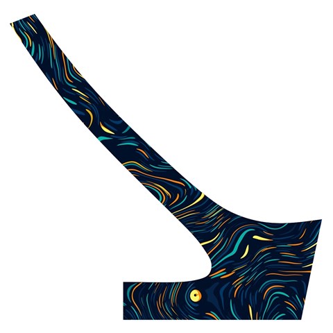 Colorful Abstract Pattern Creative Colorful Line Linear Background Cross Back Hipster Bikini Set from ArtsNow.com Back Right