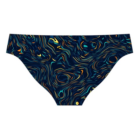 Colorful Abstract Pattern Creative Colorful Line Linear Background Cross Back Hipster Bikini Set from ArtsNow.com Back Under