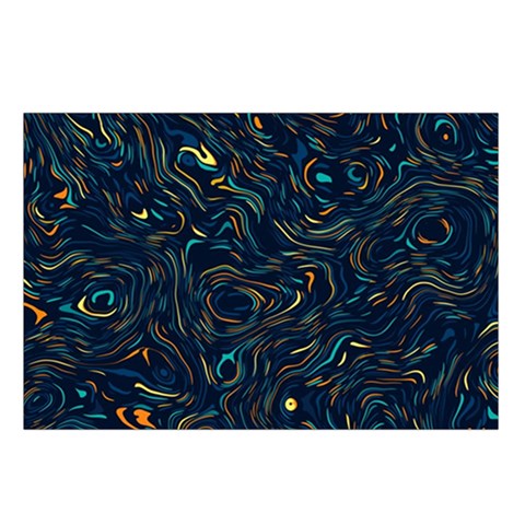 Colorful Abstract Pattern Creative Colorful Line Linear Background Waist Pouch (Large) from ArtsNow.com Loop