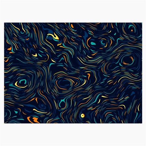 Colorful Abstract Pattern Creative Colorful Line Linear Background Roll Up Canvas Pencil Holder (L) from ArtsNow.com Front