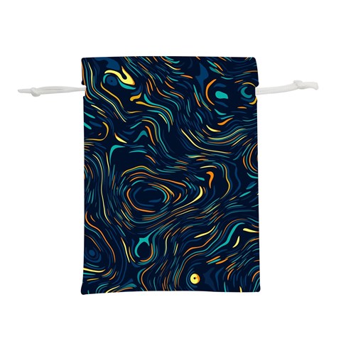 Colorful Abstract Pattern Creative Colorful Line Linear Background Lightweight Drawstring Pouch (L) from ArtsNow.com Front