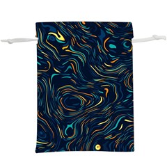 Colorful Abstract Pattern Creative Colorful Line Linear Background Lightweight Drawstring Pouch (XL) from ArtsNow.com Front