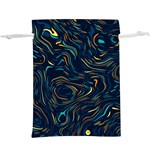 Colorful Abstract Pattern Creative Colorful Line Linear Background Lightweight Drawstring Pouch (XL)