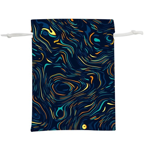 Colorful Abstract Pattern Creative Colorful Line Linear Background Lightweight Drawstring Pouch (XL) from ArtsNow.com Back